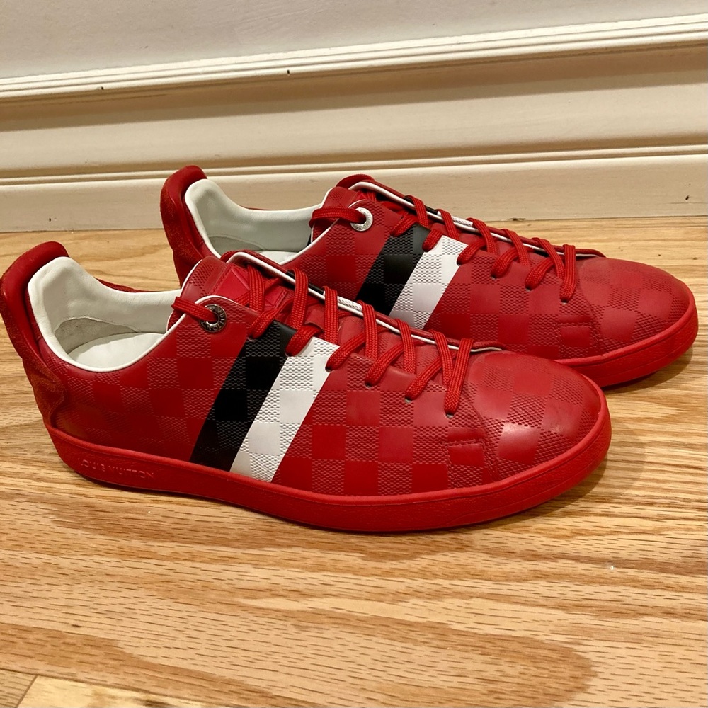 NWT Louis Vuitton Men's Frontrow Sneakers Damier Infini Leather
